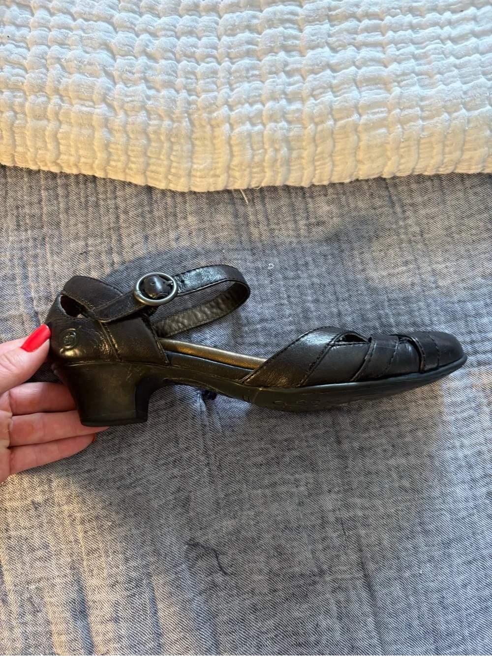 Women’s Black Leather Mary Jane Size 6.5
